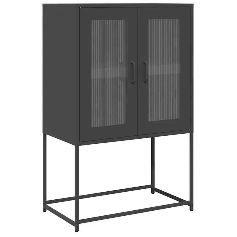 Aparador - Mueble de almacenamiento de acero blanco 68x39x107 cm es2222