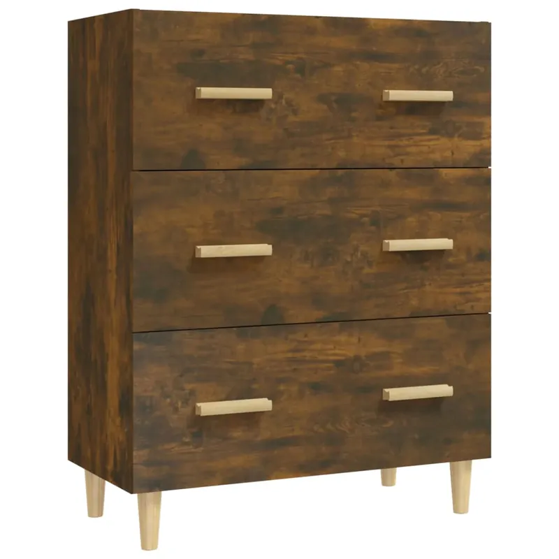 Aparador - Mueble de almacenamiento de madera contrachapada roble Sonoma 70x34x90 cm es3094