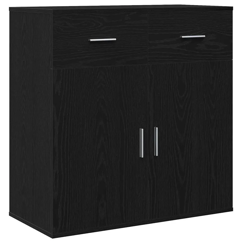 Aparador - Mueble de almacenamiento Roble artesanal 78 x 38 x 80 cm Madera de ingeniería es4917