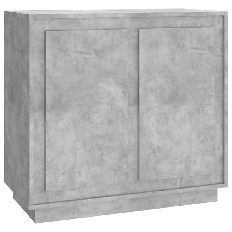 Aparador - Mueble de almacenamiento madera contrachapada color roble ahumado 80x34x75 cm es4275
