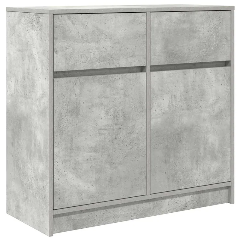 Aparador - Mueble de almacenamiento con cajón blanco 80x34x76 cm madera de ingeniería es1744