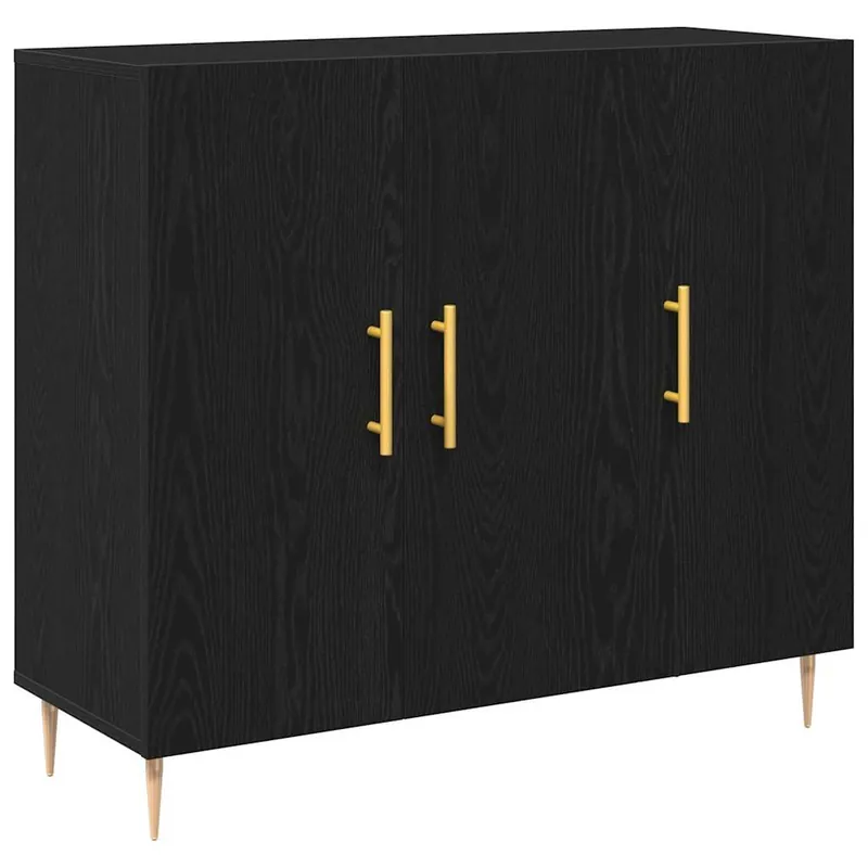 Aparador - Mueble de almacenamiento Roble artesanal 90 x 34 x 80 cm Madera de ingeniería es4927