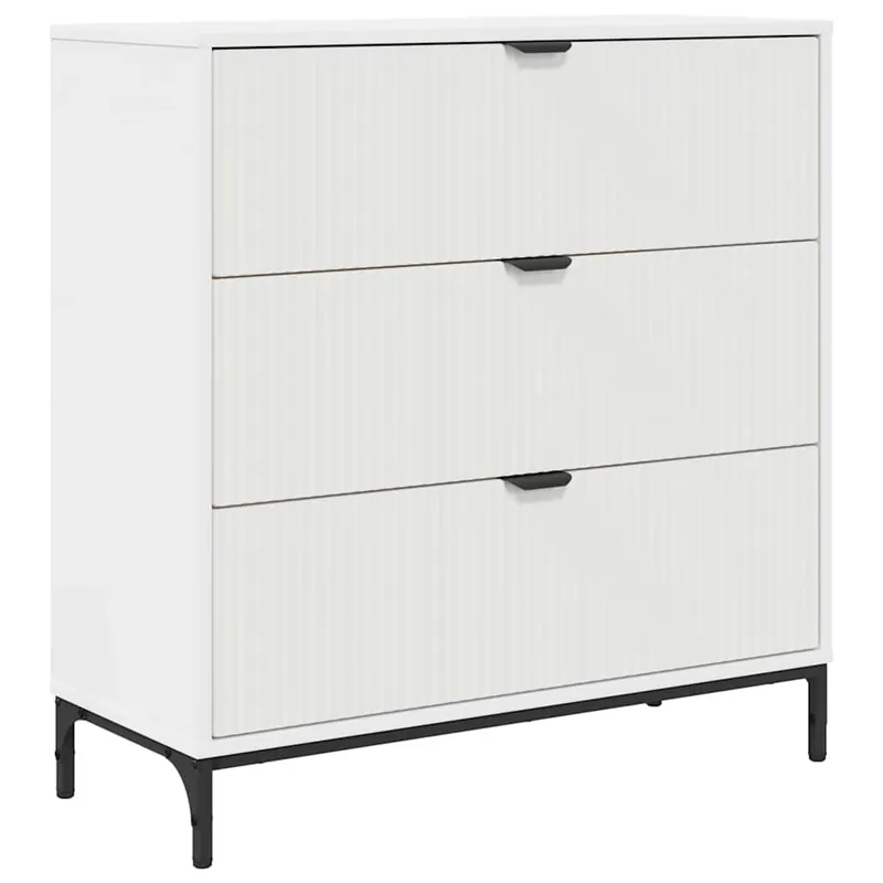 Aparador - Mueble de almacenamiento con cajón 79,5 x 33 x 82 cm Madera de ingeniería es1736