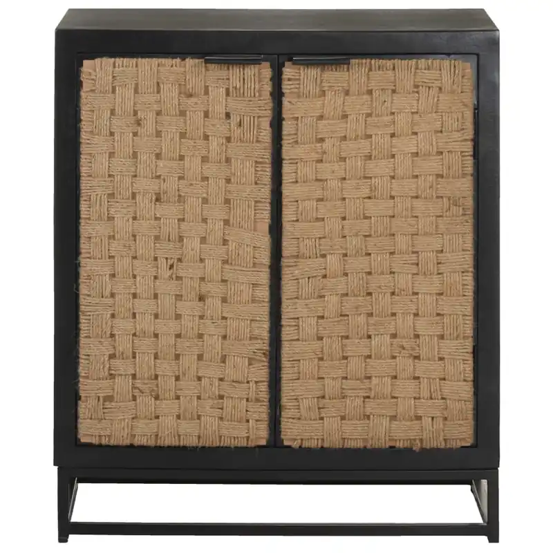 Aparador - Mueble de almacenamiento de madera maciza de mango 60x35x70 cm es3876