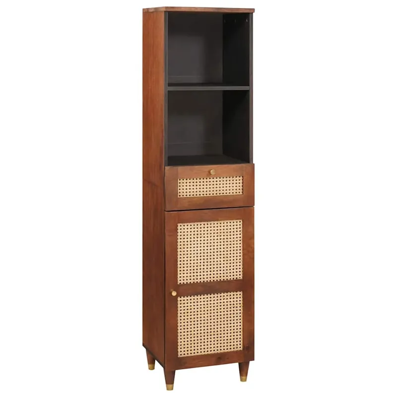 Aparador - Mueble de almacenamiento Marrón 38 x 33,5 x 160 cm Madera de mango maciza es4738