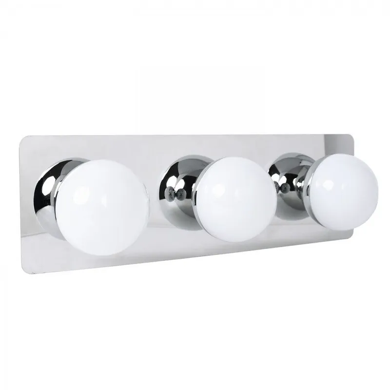 aplique baño led policarbonato color cromo serie sirla 38cm - Decoración