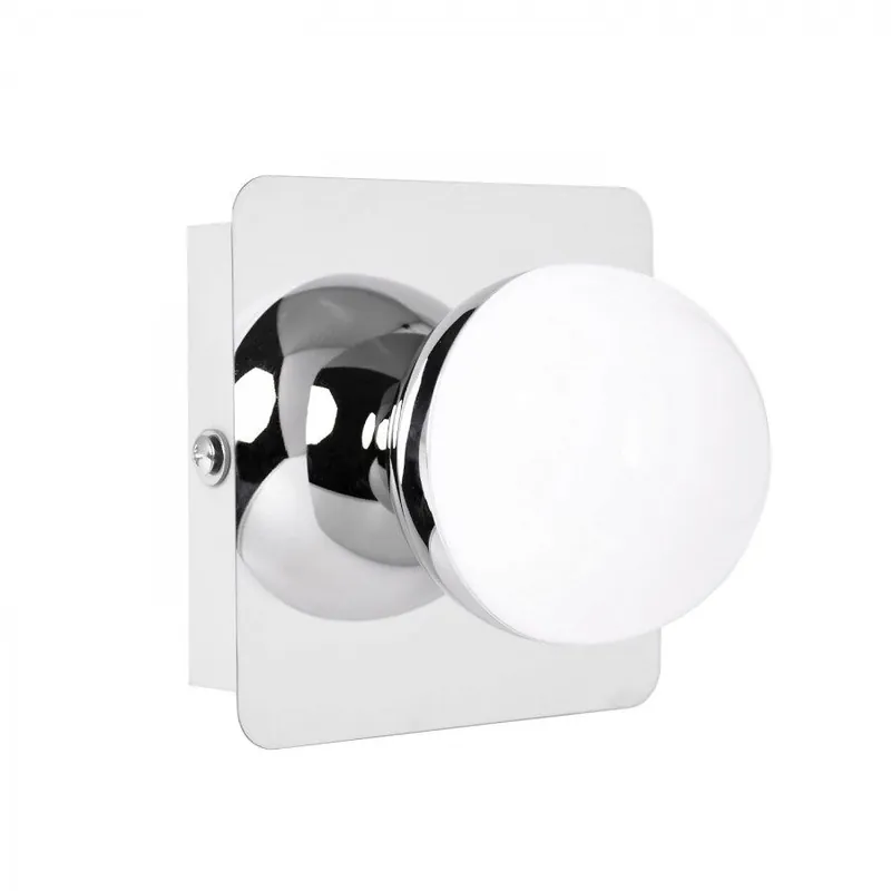 aplique baño led policarbonato color cromo serie sirla 12cm - Decoración