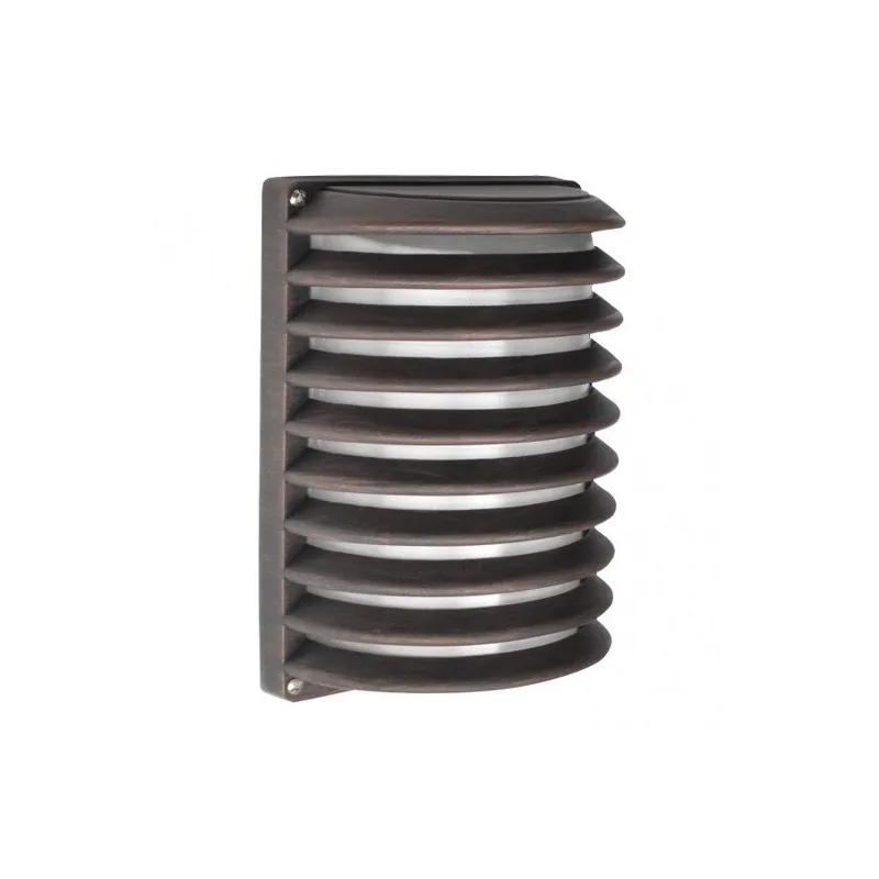 aplique de exterior aluminio color marron serie achernar 18cm - Decoración