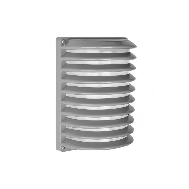 aplique de exterior aluminio color gris serie achernar 18cm - Decoración