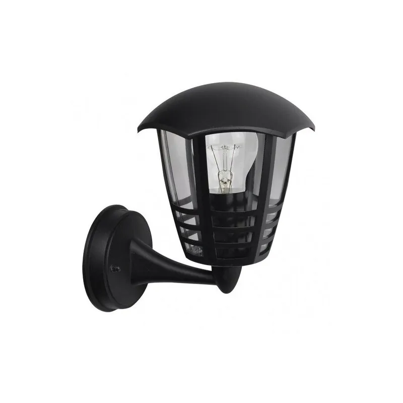 aplique de exterior aluminio color negro serie alnilan 21.5cm - Decoración