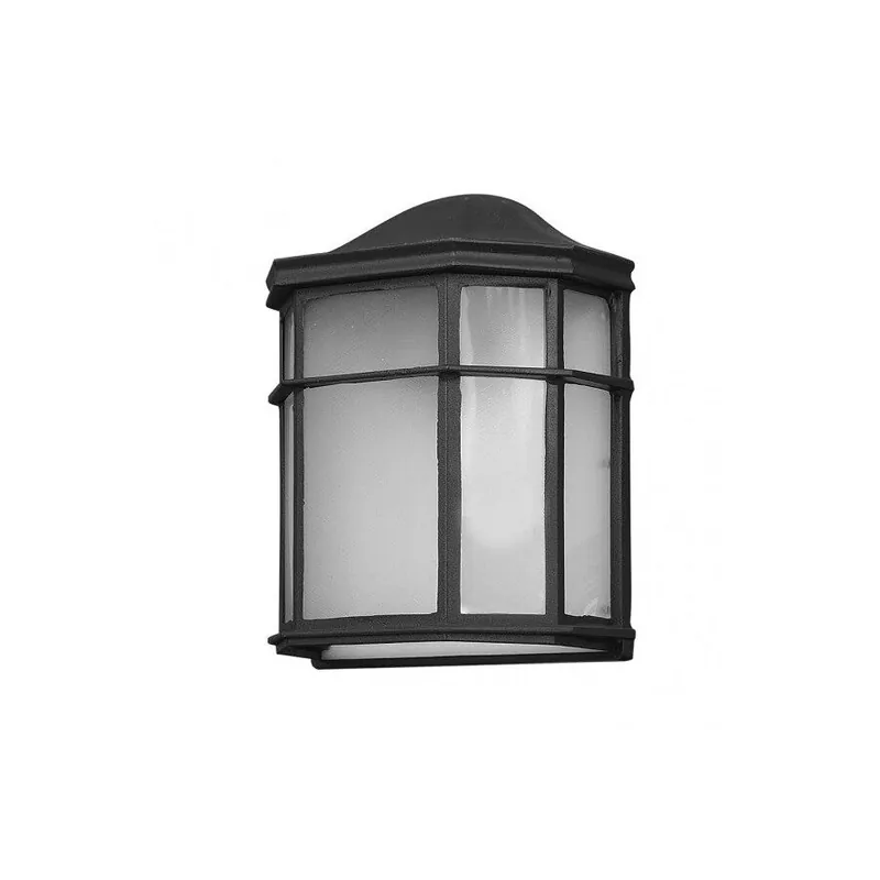 aplique de exterior aluminio color negro serie bellatrix 11cm - Decoración