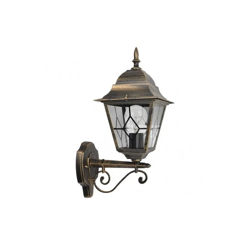 aplique de exterior aluminio color dorado serie bootes 27cm - Decoración