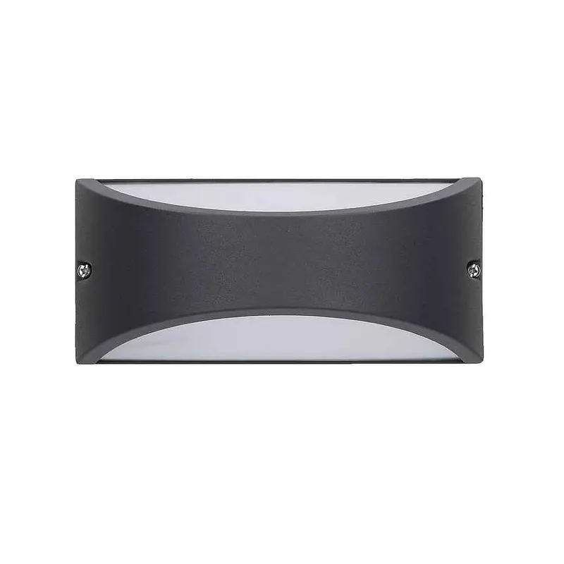 aplique de exterior aluminio color gris serie kapa 22cm - Decoración