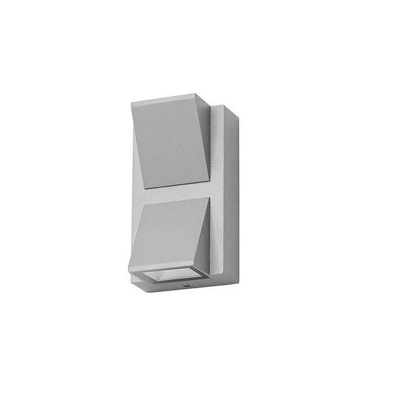 aplique de exterior aluminio color gris serie loyd double 7.9cm - Decoración