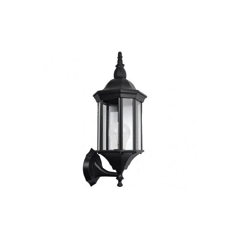 aplique de exterior aluminio color negro serie pollux 18cm - Decoración