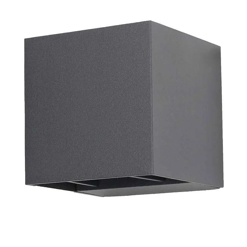 aplique de exterior aluminio color gris serie rex 8cm - Decoración