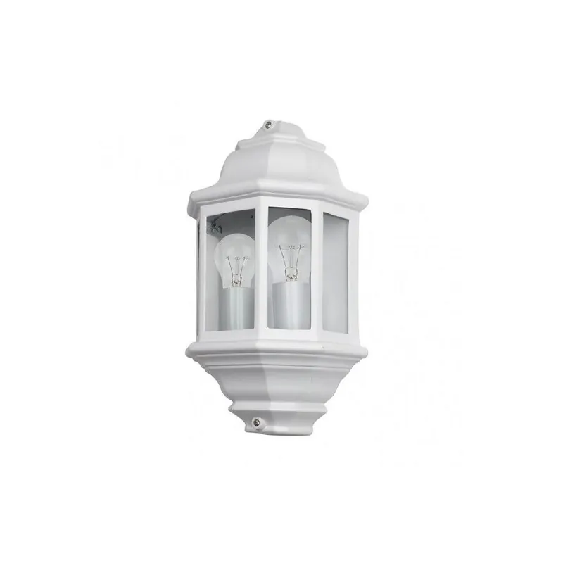 aplique de exterior aluminio color blanco serie shaula 22cm - Decoración