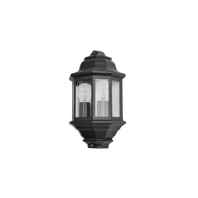 aplique de exterior aluminio color negro serie shaula 22cm - Decoración