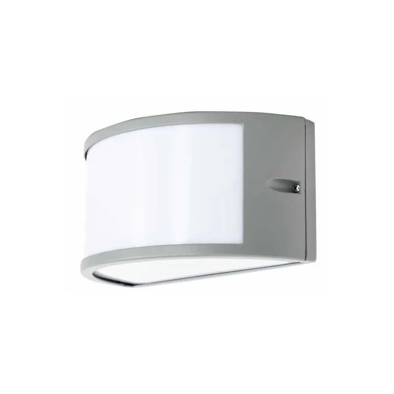aplique de exterior aluminio color gris serie tua 25cm - Decoración