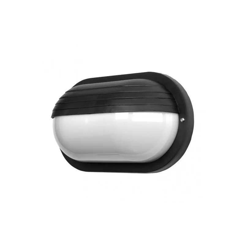 aplique de exterior policarbonato color negro serie canopus 26cm - Decoración