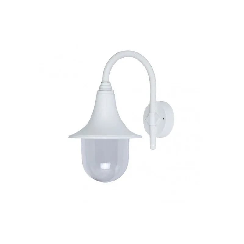 aplique de exterior policarbonato color blanco serie hinojo 21.7cm - Decoración