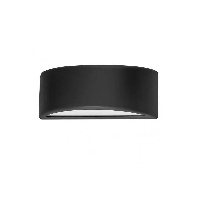 aplique de exterior policarbonato color negro serie kefir 32cm - Decoración