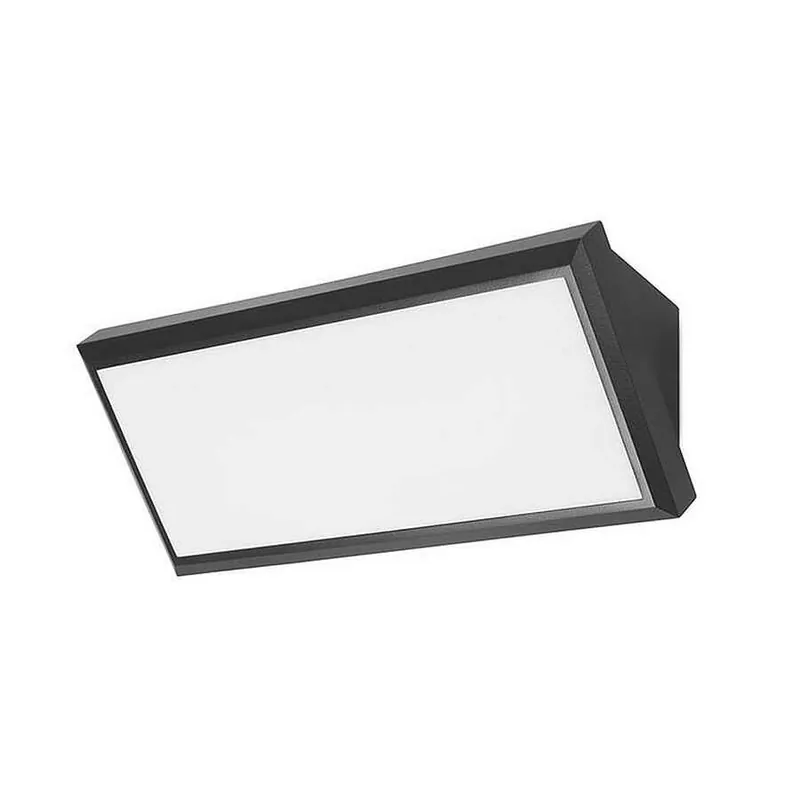 aplique de exterior policarbonato color negro serie samper 26.5cm - Decoración