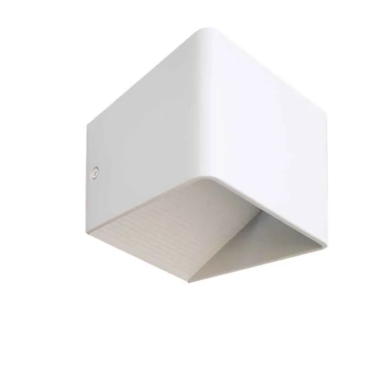 aplique de pared aluminio color blanco serie maya 10cm - Decoración