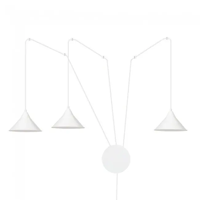Aplique de pared Cerremo Blanco 3 luces marca Wonderlamp - Decoración