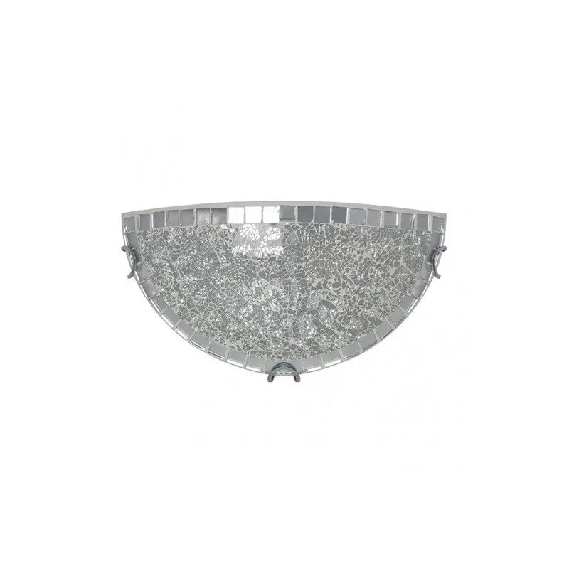 aplique de pared cristal color cromo serie tenor 30cm - Decoración