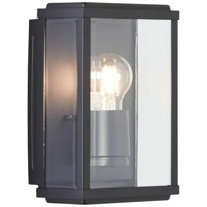 Aplique de Pared Brilliant Gaia Negro Metal 60 W E27 - Decoración