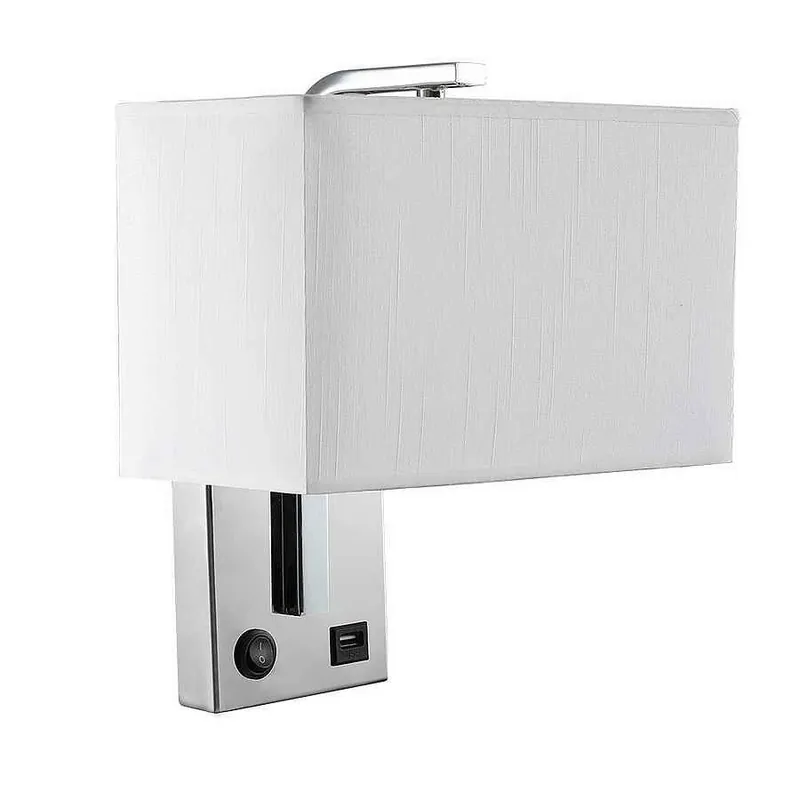 aplique de pared metal color cromo serie agatha 25cm - Decoración