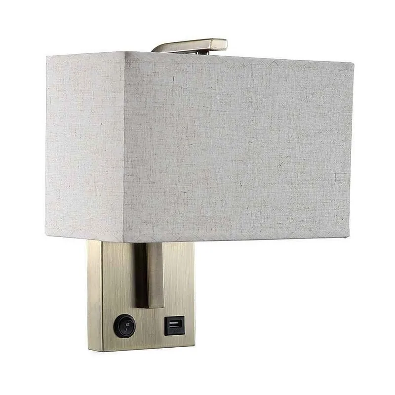 aplique de pared metal color dorado serie agatha 25cm - Decoración