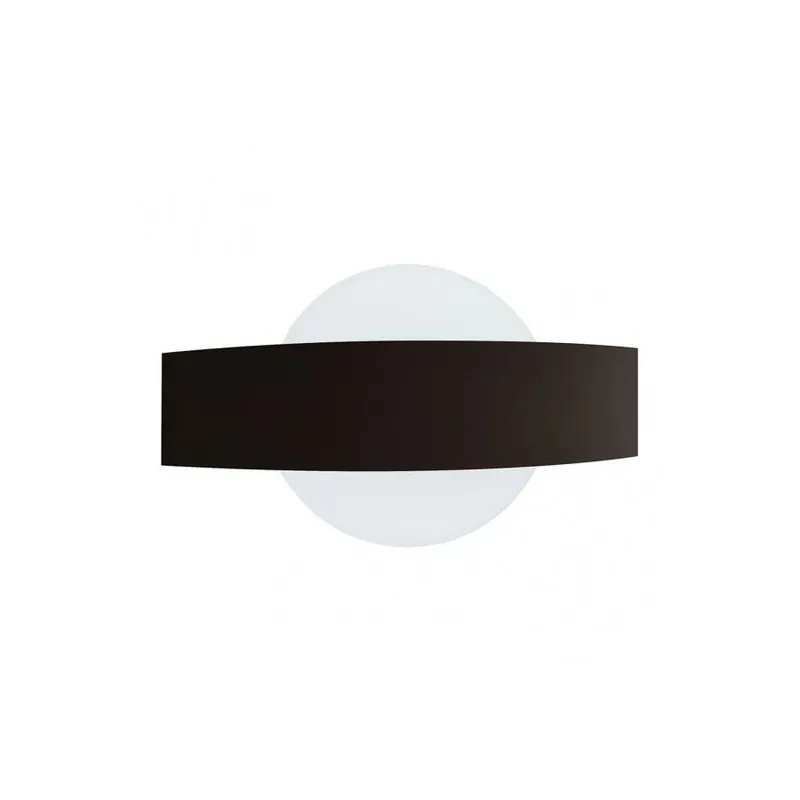 aplique de pared metal color negro serie arco 24cm - Decoración