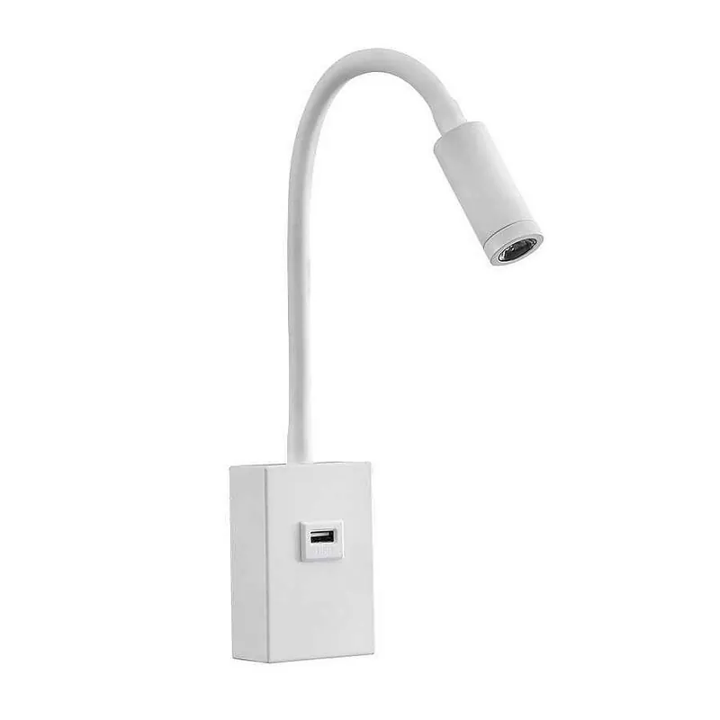 aplique de pared metal color blanco serie capote 6cm - Decoración