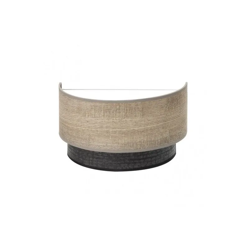 aplique de pared metal color gris serie colet 30cm - Decoración