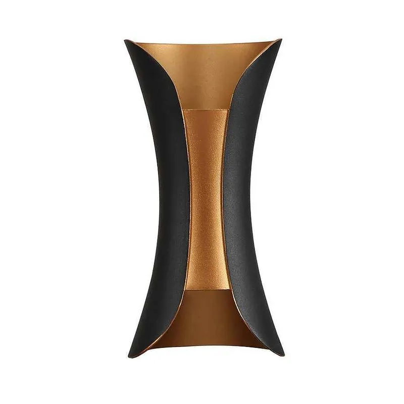 aplique de pared metal color negro serie dickens 10cm - Decoración