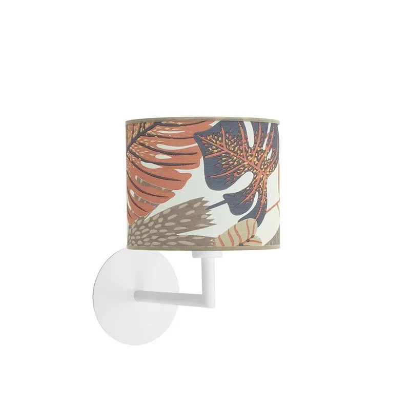 aplique de pared metal color blanco serie etiopia 17cm - Decoración