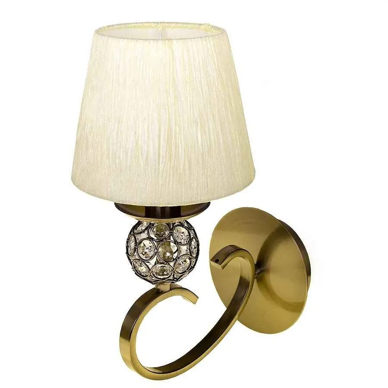 aplique de pared metal color dorado serie honduras 15cm - Decoración