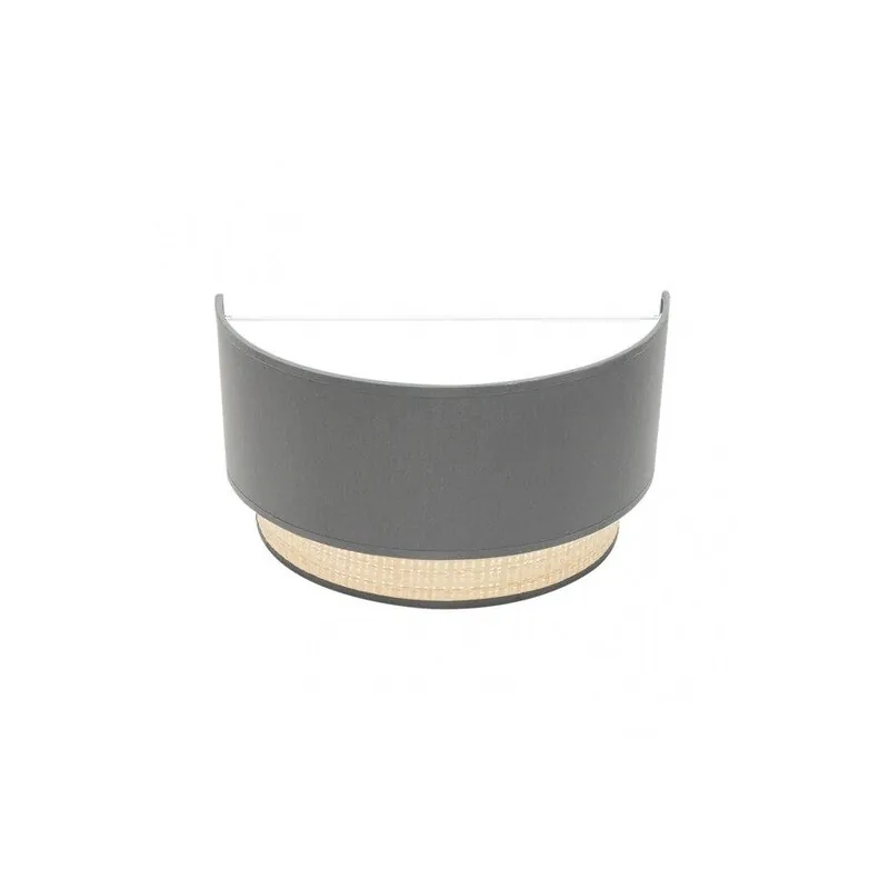aplique de pared metal color gris serie kandy 30cm - Decoración
