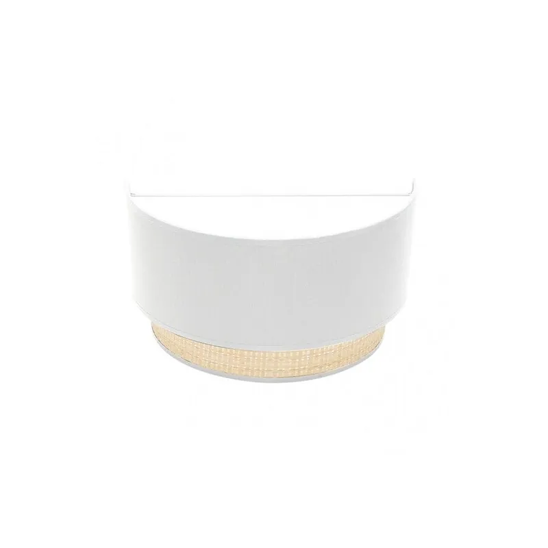 aplique de pared metal color blanco serie kandy 30cm - Decoración