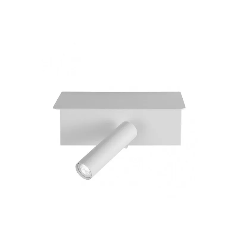 aplique de pared metal color blanco serie leonardo 18cm - Decoración
