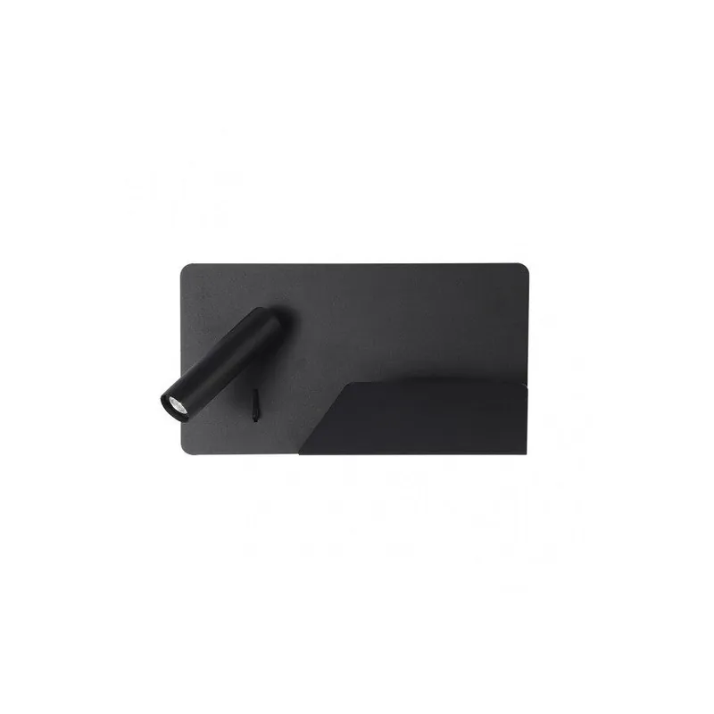 aplique de pared metal color negro serie miguel angel 28cm - Decoración