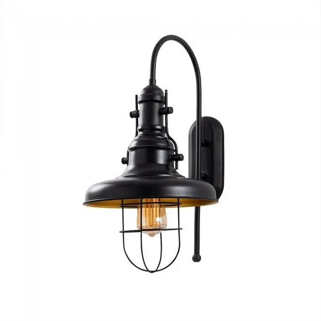 Aplique de pared retro Momo 28 Negro marca Wonderlamp - Decoración