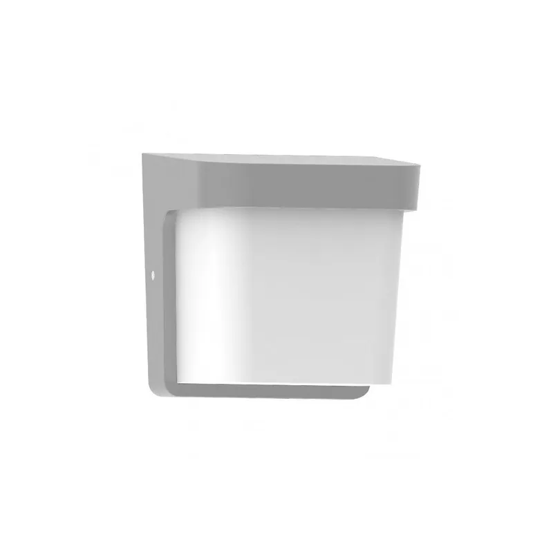 aplique exterior policarbonato color gris serie agar 17cm - Decoración