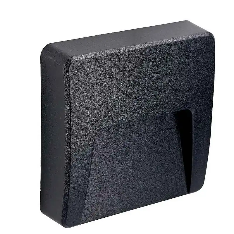 aplique exterior policarbonato color negro serie grove 12cm - Decoración