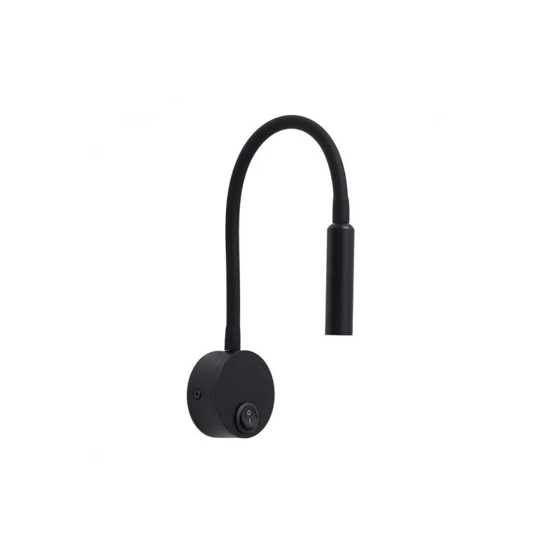aplique pared metal color negro serie madrazo 6.3cm - Decoración