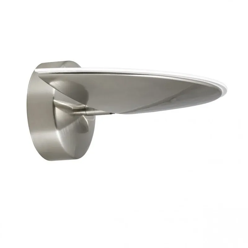 aplique pared metal color niquel serie nebu 30cm - Decoración