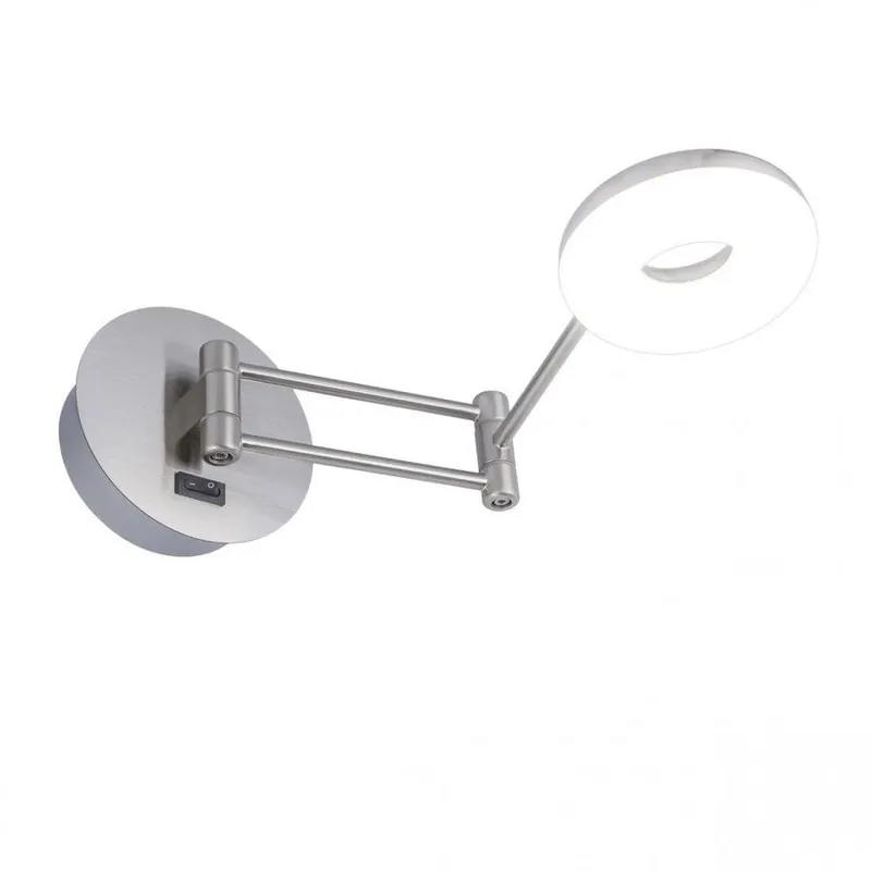 aplique pared metal color niquel serie niky 11cm - Decoración