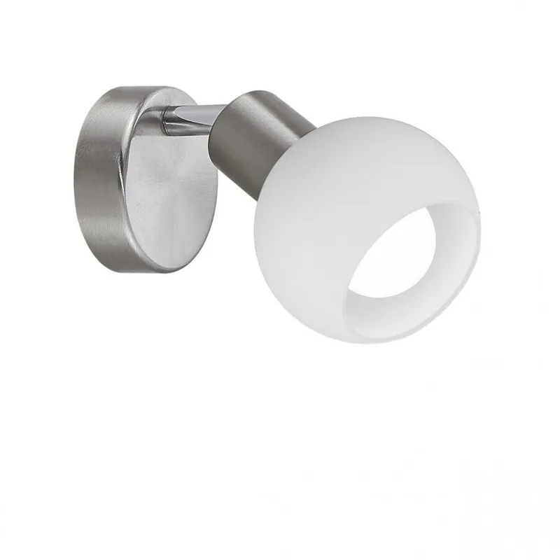 aplique pared metal color niquel serie opal 8cm - Decoración
